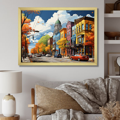 Yellow Coral City St. Louis City, reproduction d'art sur toile