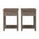 Schlosser Warfel Farmhouse Side Tables with Slatted Lower Shelf
