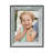 Gray Solid Wood Picture Frame with Mat