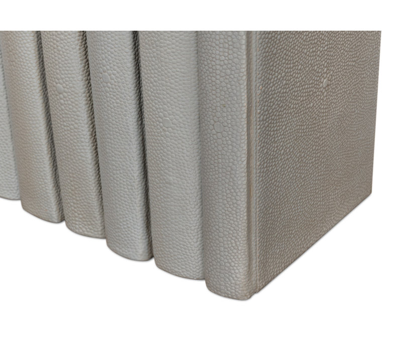 Shagreen Hand Painted Sports Decorative Book, Gray
