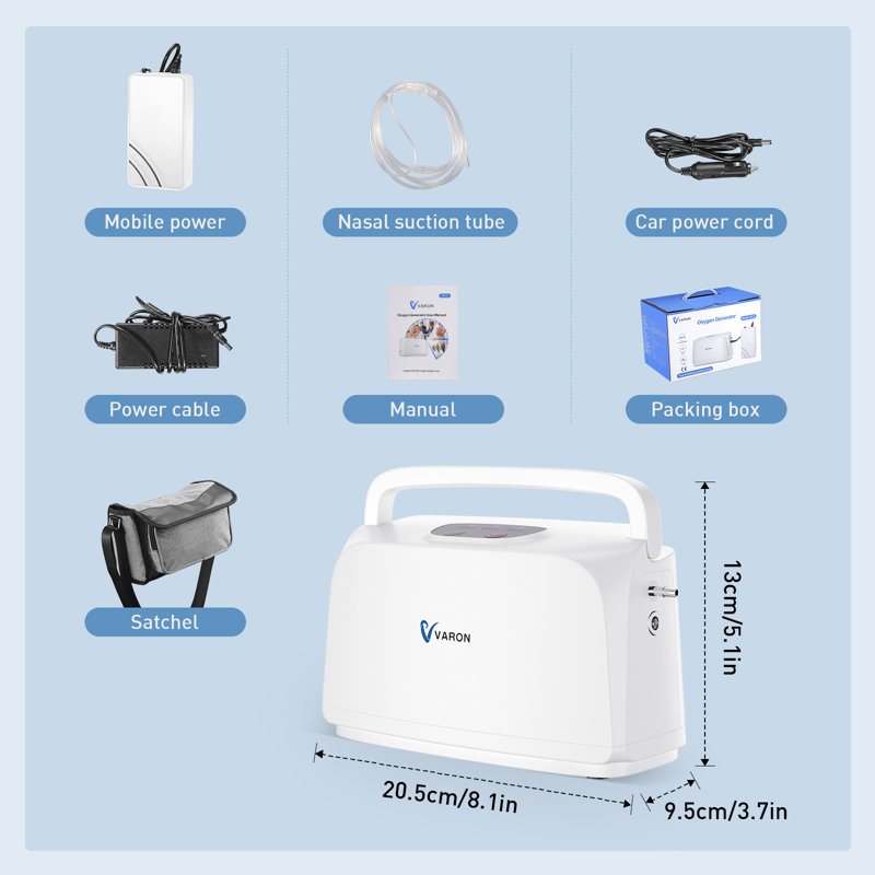3L/min Portable Oxygen Generator for Home Use,33% with bag Easy to carry