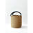 Handwoven Double Weave Hamper Basket with Leather Handles
