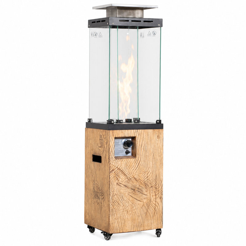 Chauffage de terrasse sur pied au propane de 41 000 BTU avec roues