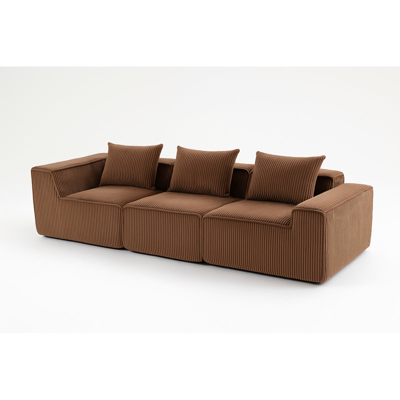 Canapé modulaire multi-personnes à compression avec combinaison libre, convenant à divers espaces de vie et offrant confort