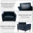 34.25'' Wide Faux Leather Tufted Armchair-99229963