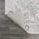 Rectangle Isabelle Oriental Machine Woven Polyester Area Rug in Light Gray/Brown