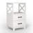 30" Tall Nightstand Modern Painted Wood Bedside Table With 2 Drawers And Open Shelf-2105831120