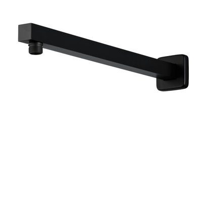 Bras de douche mural noir mat