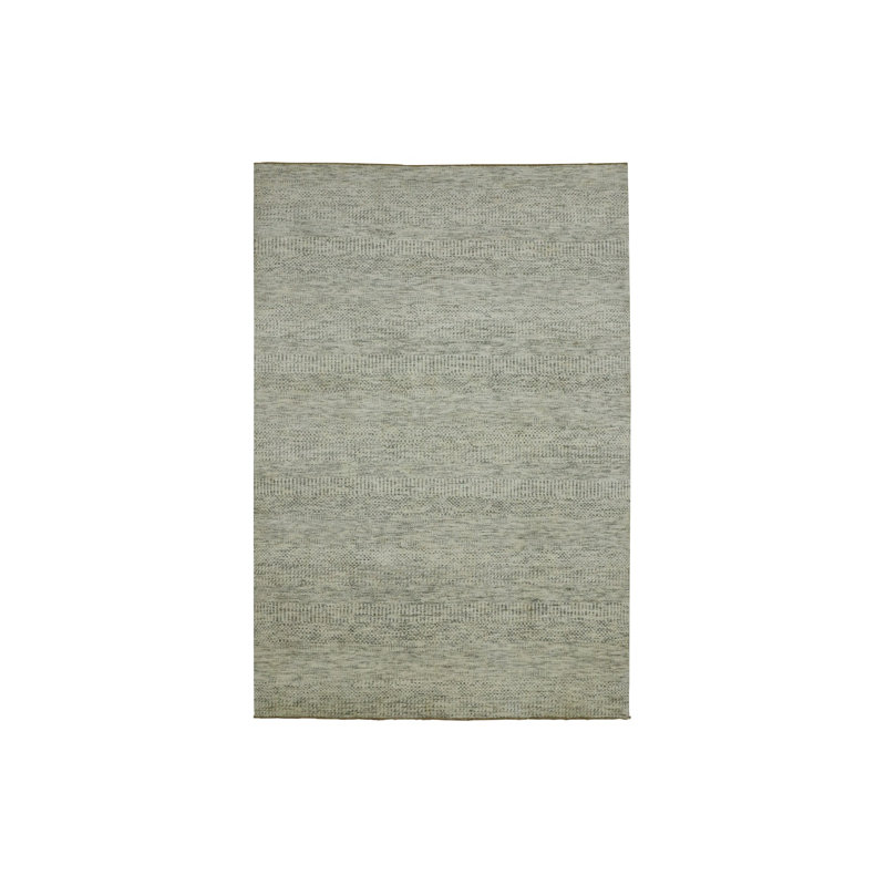 Tapis oriental blanc en laine noué à la main 6 pi x 9 pi E990AC5265384EB785D0E94B6182BEAE