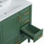 Meuble-lavabo fonctionnel avec lavabo en céramique, porte à fermeture en douceur, tiroirs multiples, tablette intégrée et grand espace de rangement pour une salle de bain moderne-561891622