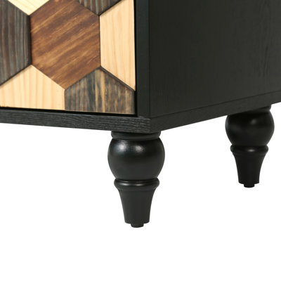 30.31" Sideboard With With Honeycomb Pattern