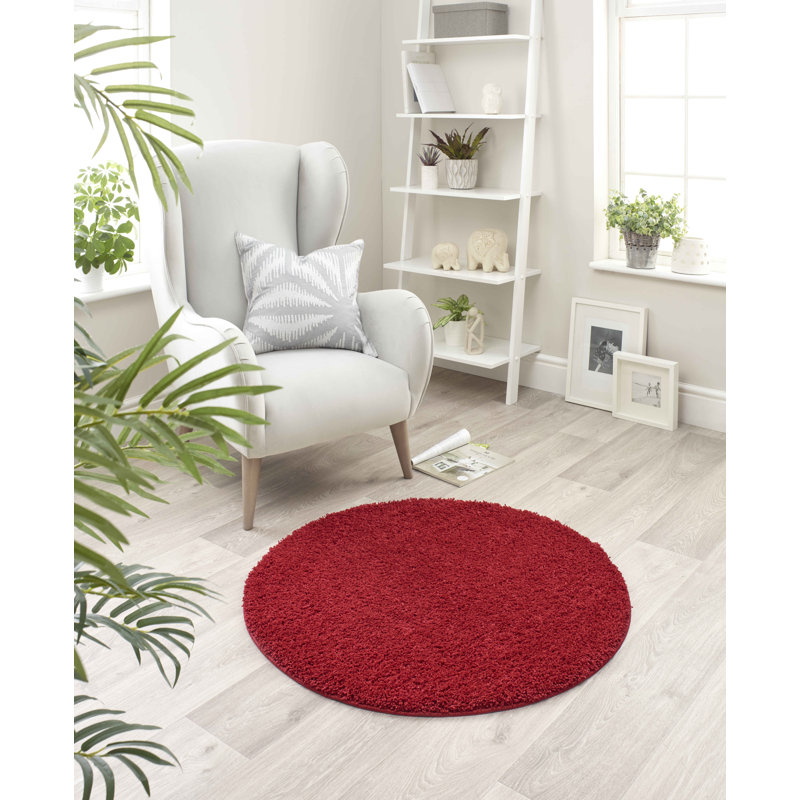 Buddy Red Rug, Round 100cm