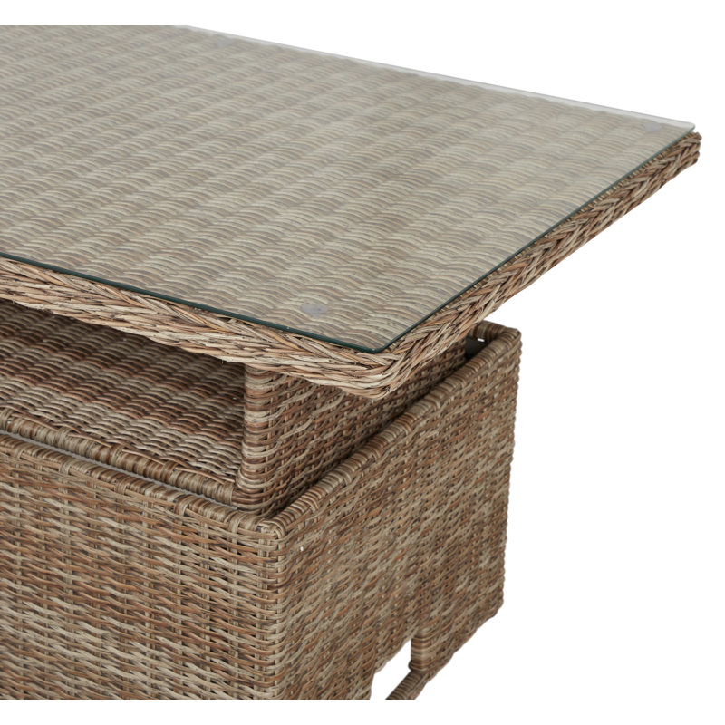 Darea Rectangular Outdoor Coffee Table - 134 cm W 84 cm D