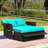 Arianit 65'' Wide Straight Steel Loveseat with Cushions-256373007