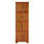 Armoire de rangement de 72,4 po de hauteur avec 8 portes et 4 tablettes, bibliothèque, salon, cuisine, salle à manger et armoire de rangement autoportante-395331654