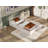 Twin Size Montessori Floor Bed With High Security Barrier & Door, White-97791979-97791976