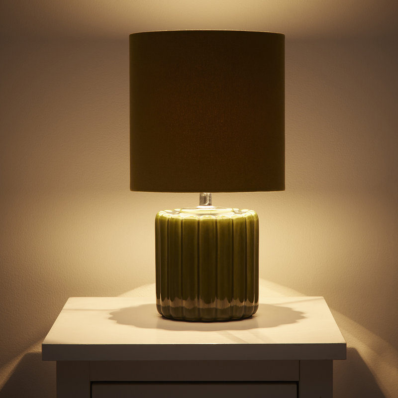 Bryshere 33cm Table Lamp, Green