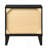 Black 2-Drawer Nightstand