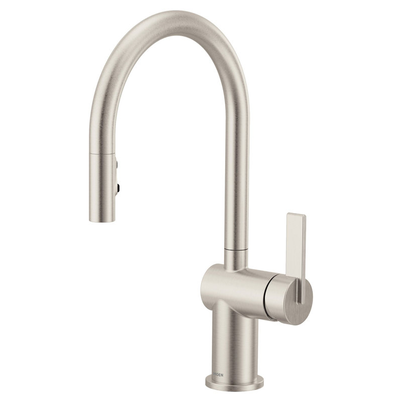 Moen Cia One-Handle High Arc Pulldown Kitchen Faucet with Power Boost, Spot Resist Stainless