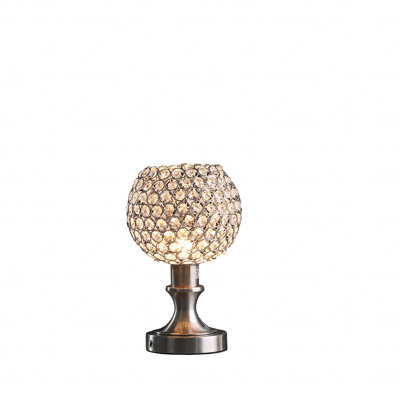 Lampe de table grise 11,5 po Everman