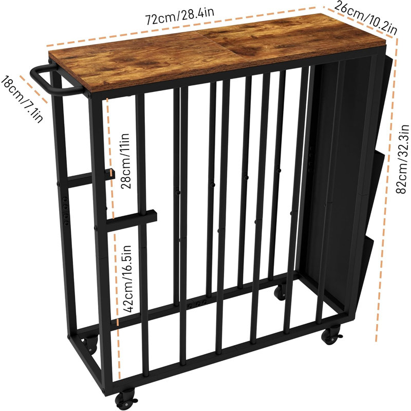 Étagère de rangement pour œuvres d'art à roulettes, organisateur de rangement pour toiles