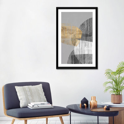Reproduction d’art graphique « adjacentes Shapes I » par Jennifer Goldberger