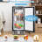 Compact Refrigerator With Adjustable Thermostat And Stainless Steel Door