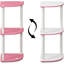  Étagère d'angle polyvalente 3 pièces Turn-n-Tube
