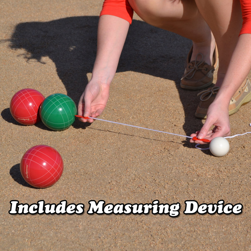 GoSports Multicolor Resin Bocce Ball Set with Carrying Case