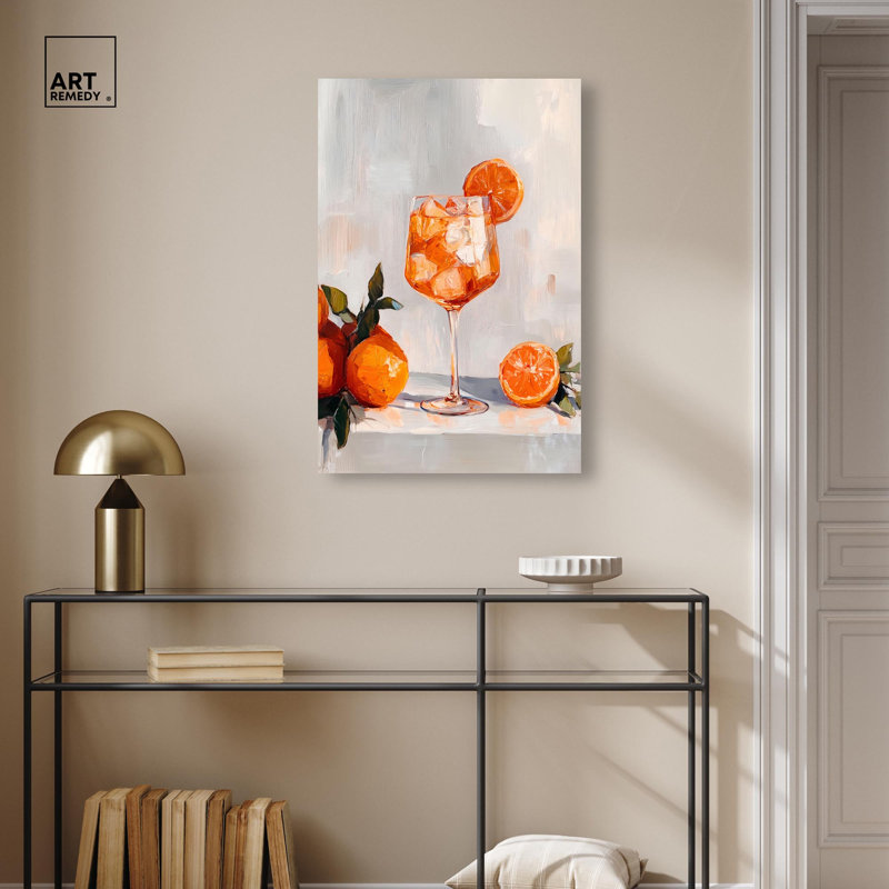 Impression sur toile «Fizzy Drink II» par Art Remedy, H 30 po x l 20 po, Toile tendue avec châssis