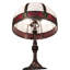 Lampe de table gothique en métal