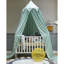 Bed Canopy, Round Dome Girls Mosquito Net, Green, 65 X 250Cm