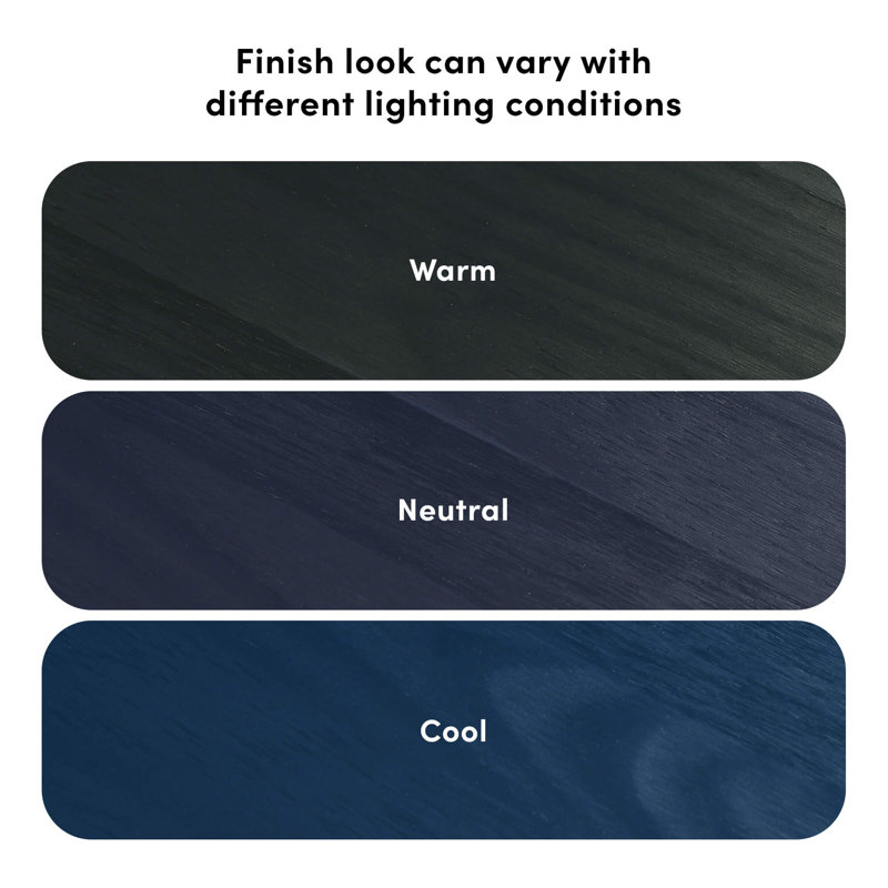  Lit plateforme double en bois massif Bolinger, Bleu, Double