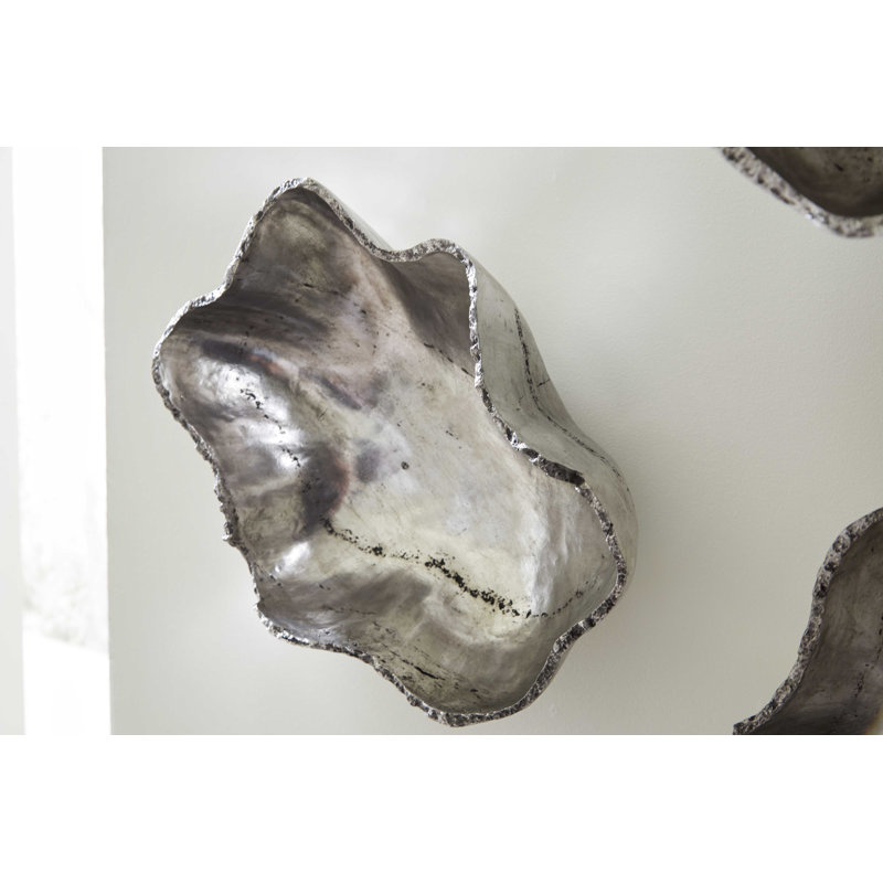 Cast Onyx Wall Bowl, Silver, SM