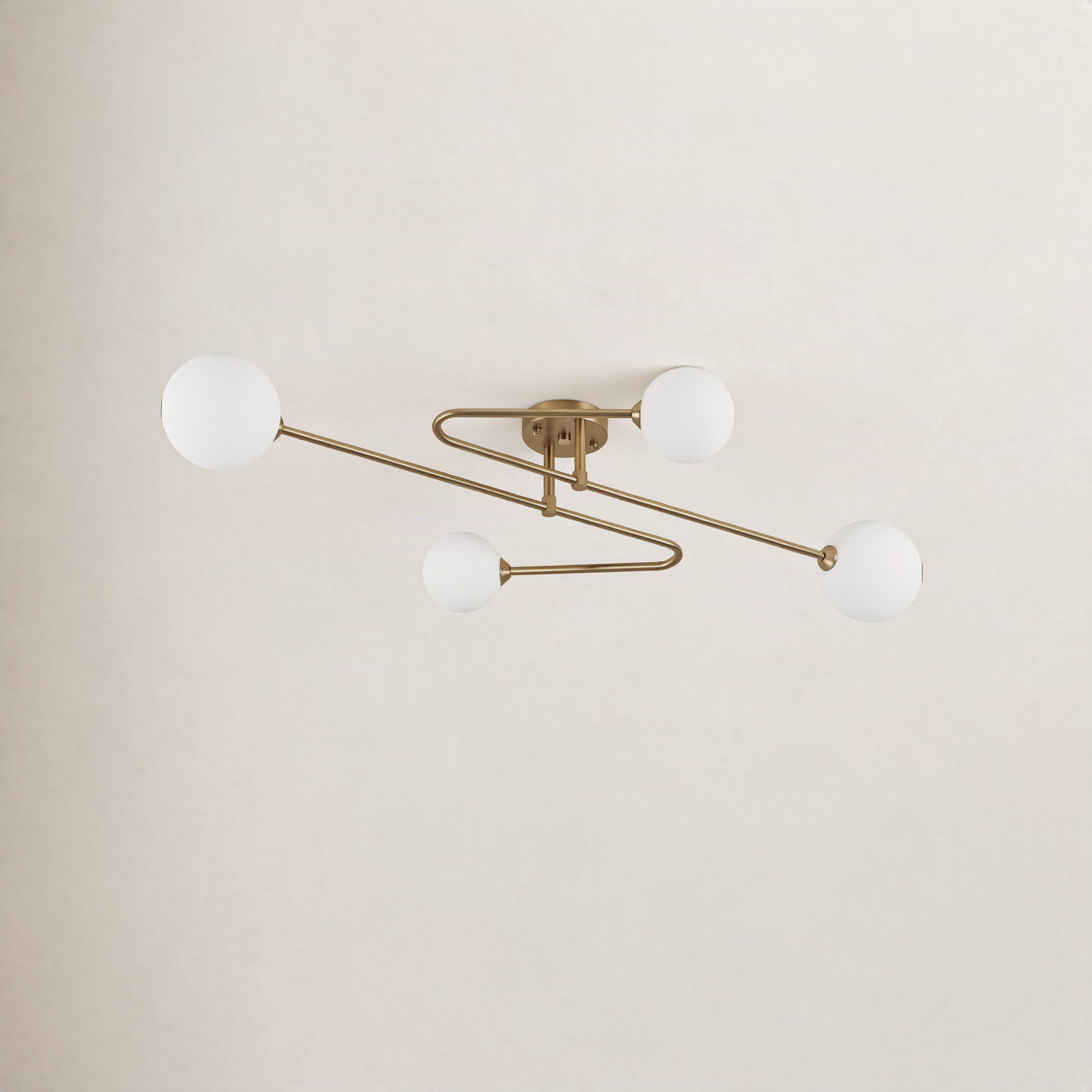 4-Light Semi Flush Mount