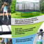Machrus Upper Bounce 12 x 12 FT Square Trampoline Set with Premium Top-Ring Enclosure and Safety Pad-53799073