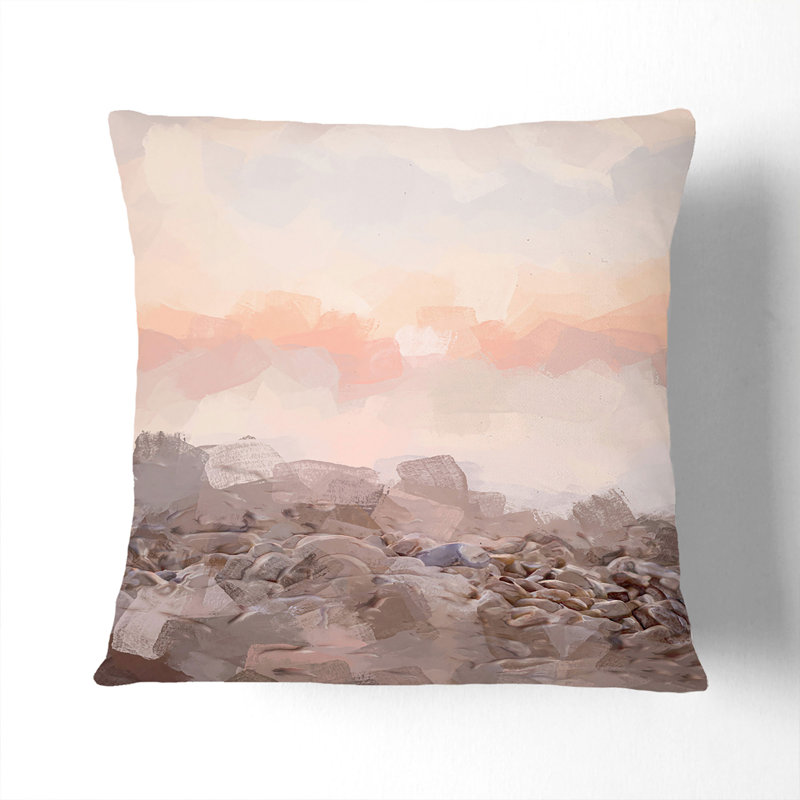 Sunset over Brighton Beach Cushion with Filling, 55cm H x 55cm W x 20cm D