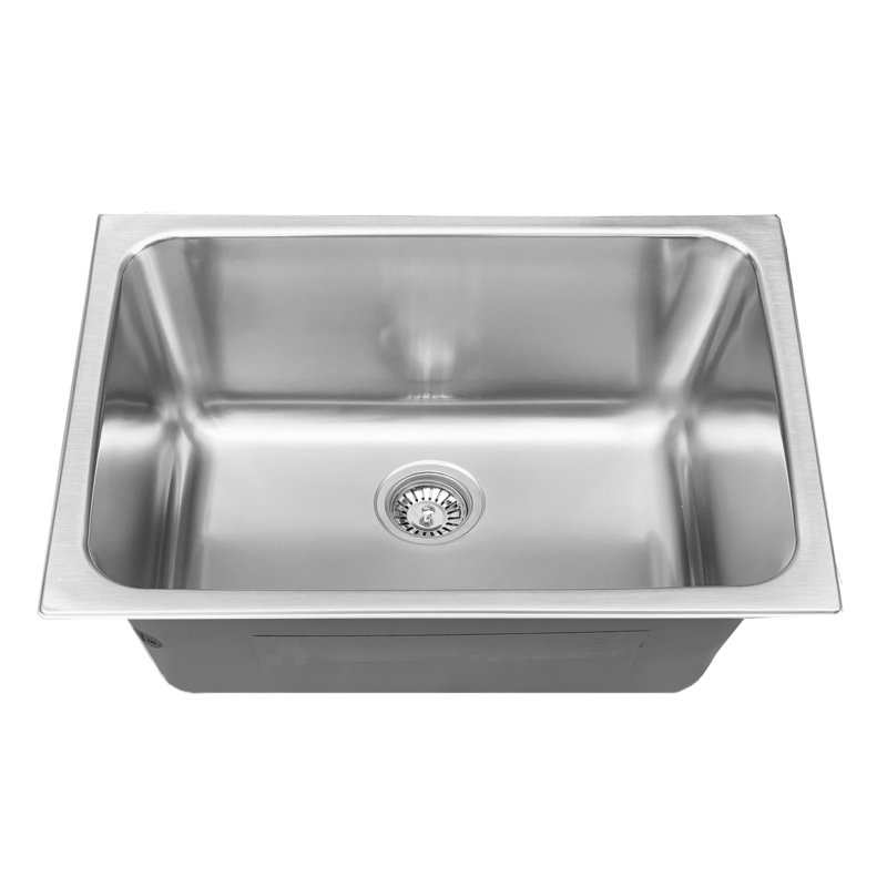 Évier à lessive en acier inoxydable à double fixation avec lavabo profond Lavendaria Series