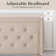 Hegg Linen Tufted Upholstered Platform Bed with Wood Slats Headboard Included