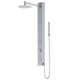 Gardenia 39" H X 4" W 2-Jet Shower System with Hand Wand - Requires existing shower head connection