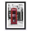 A Red Telephone Box in Abstract - Framed Print-55450933-55450934