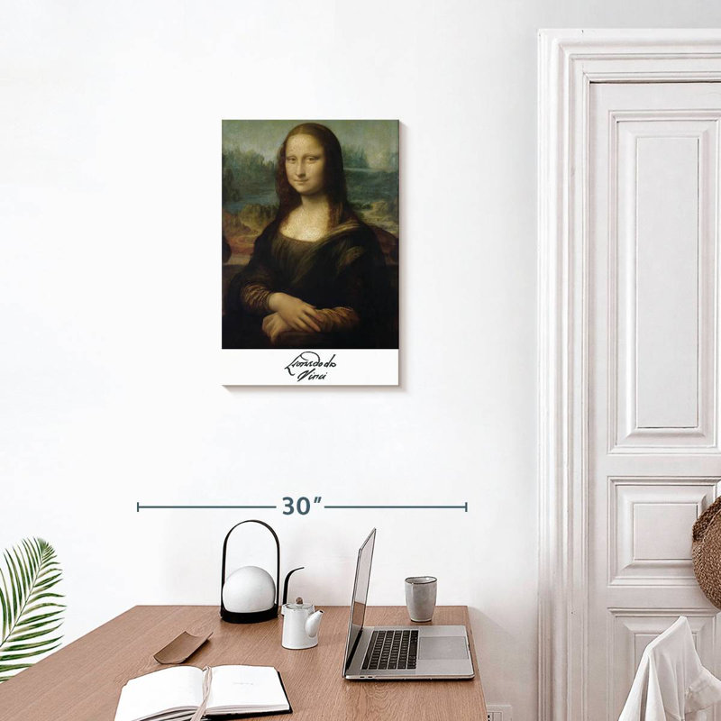 Affiche de l'exposition «Mona Lisa Da Vinci», H 24 po x l 16 po
