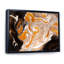 Orange et vagues de marbre noir I - peinture sur toile-67231386-67231385