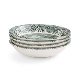 Heritage Green Italian 6.5" Cereal Bowls, Set of 4