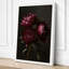 Burgundy Peonies Botanical - Wrapped Canvas-2059296860-2059296855