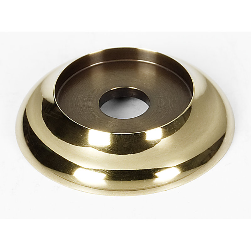 Metal Knob Backplate, Polished Antique