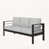 Gray Cushion/Black Frame