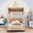 Wooden Car-Shaped Platform Bed with Pillows-1575108254