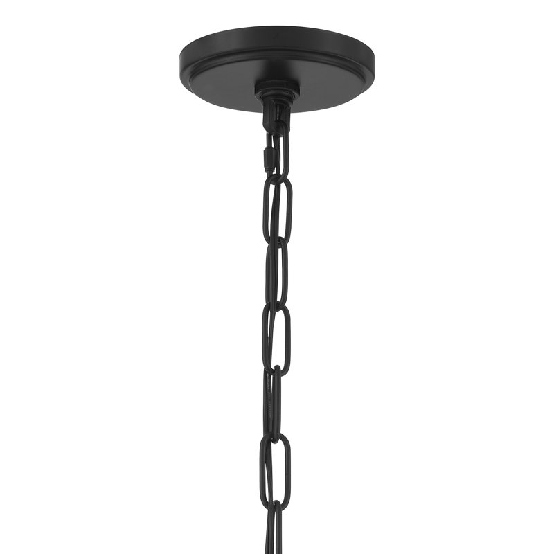 Elyott 1-Light Pendant in Matte Black, Matte Black