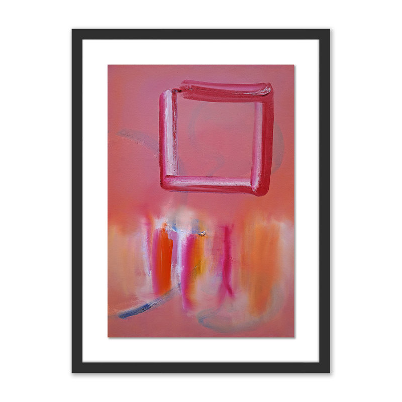Souk Daylight Print by Charles Stuart, 24" H x 18" W x 1.5" D, Light Red/Light Yellow/Pink/Black/White, Black